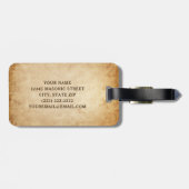 マソニック素朴ラゲッジタグ |フリーメーソンの贈り物 ラゲッジタグ (裏面横)