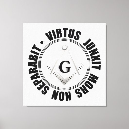 マソニック記号 キャンバスプリント (正面)