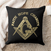 マソニック記号 クッション (ブランケット)