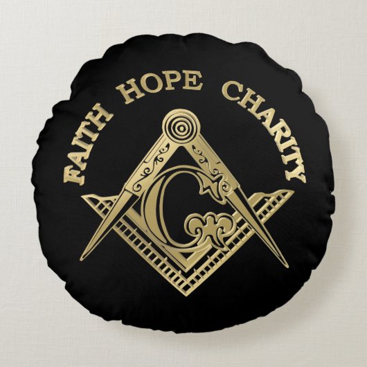 マソニック記号 ラウンドクッション (正面)