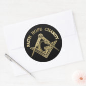 マソニック記号 ラウンドシール (封筒)