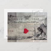 マソニック証明書, 1785 ポストカード (正面/裏面)