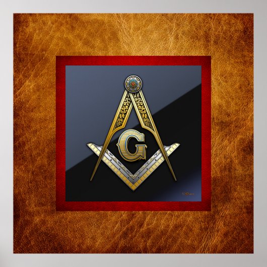 マソニック・スクエアとコンパス ポスター (正面)