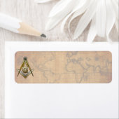 マソニック・スクエアとコンパス ラベル (インサイチュ)