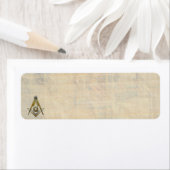 マソニック・スクエアとコンパス ラベル (インサイチュ)