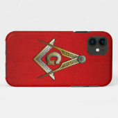 マソニック・スクエアとコンパス Case-Mate iPhoneケース (裏面(横))