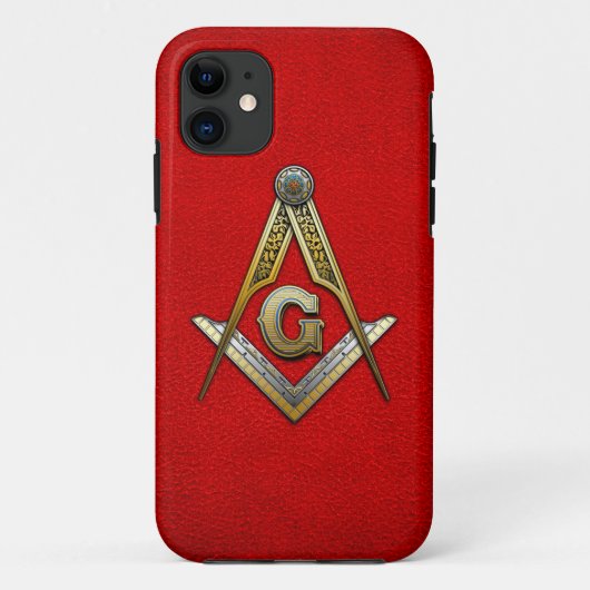 マソニック・スクエアとコンパス Case-Mate iPhoneケース (裏面)