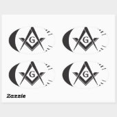 マソニック,フリーメーソン,マソン 楕円形シール (シート)