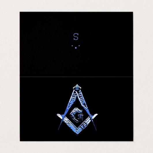 マソニック·マインズ(青) 名刺 (外部フラット)