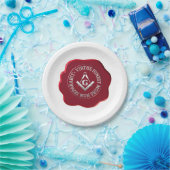 マソニック・ワックス・シール ペーパープレート (パーティー)