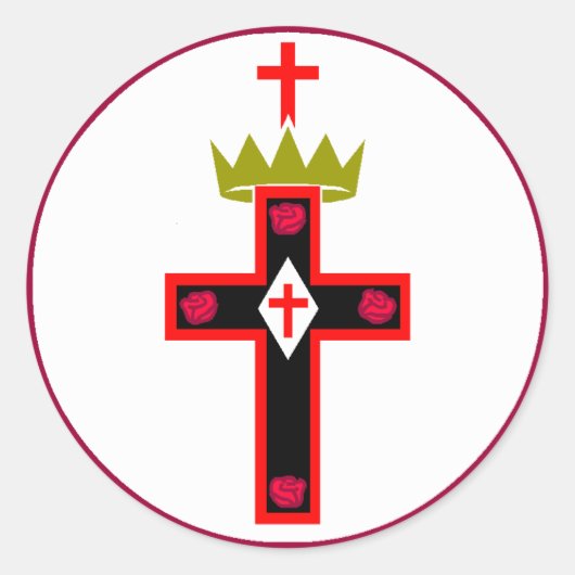 マソニックRosicrucian Societyステッカー ラウンドシール (正面)