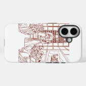 マソリーノによる『聖カタリナと学者の論議』 Case-Mate iPhoneケース (裏面 (横))