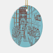 マソリーノの学者たちと議論する聖キャサリン セラミックオーナメント (右)