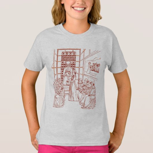 マソリーノの学者たちと議論する聖キャサリン Tシャツ (正面)