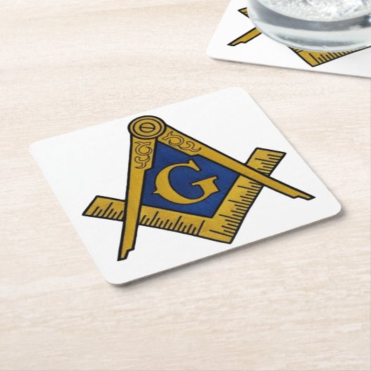 マソンカスタムズスクエアコースター スクエアペーパーコースター (アングル)