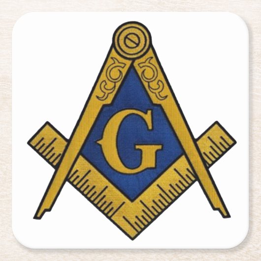 マソンカスタムズスクエアコースター スクエアペーパーコースター (正面)