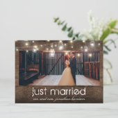 マソンジャー照明の写真 結婚しました レセプション 案内状 (スタンド正面)