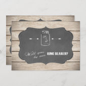 マソンジャー・チョークボード あなたはリングベアラーになってくれますか? (正面/裏面)