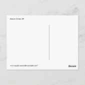 マソン・クリークのポストカード ポストカード (裏面)