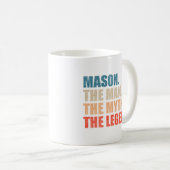 マソン 伝説の男 神話の英雄 コーヒーマグカップ (正面右)