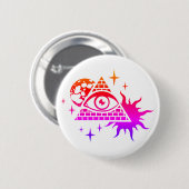 マゾニックピラミッドと目 缶バッジ (正面&裏面)