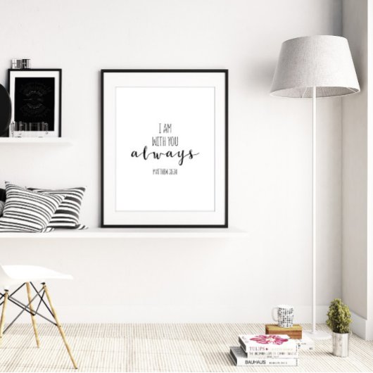 マタイによる福音書第28章20節 ポスター