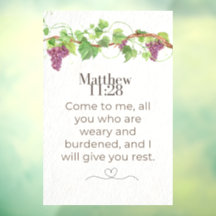 マタイによる福音書11:28 わたしのもとに来よ 聖書 | ブドウのつる