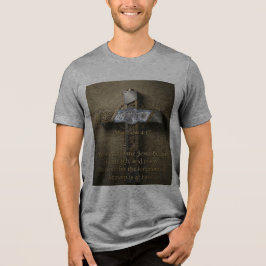 マタイによる福音書 4:17 – 悔い改めの十字架Tシャツ トライブレンドTシャツ
