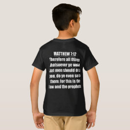 マタイによる福音書 7:12 KJV 聖書の書体  Tシャツ