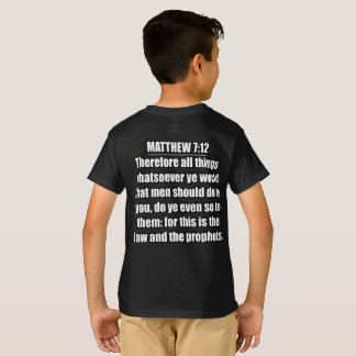 マタイによる福音書 7:12 KJV 聖書の書体 Tシャツ