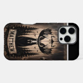 マタイのムースの森の徴候 iPhoneケース (裏面横)