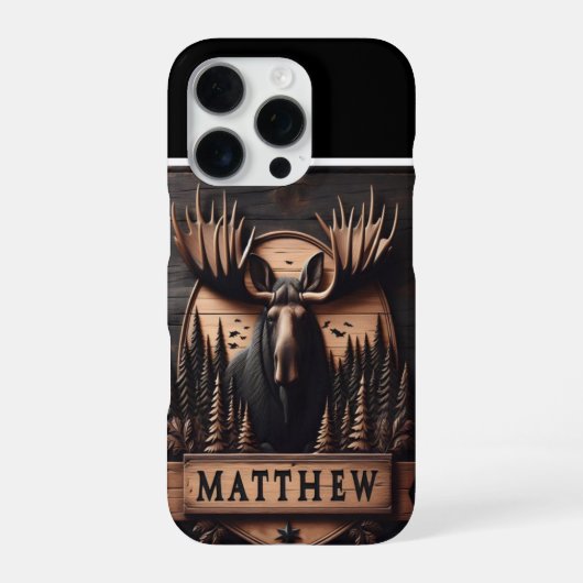 マタイのムースの紋章 iPhoneケース (裏面)