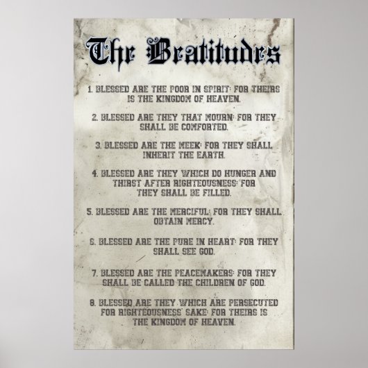 マタイの福音書の山 ポスター (正面)