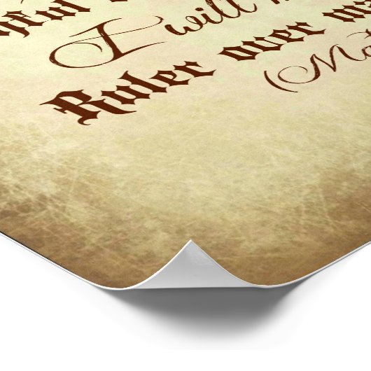 マタイの聖書よく良く忠実な使用人を行った ポスター (角)