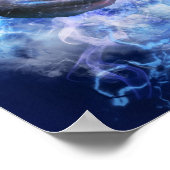 マタイ天国から手を振るイエス4:17 Christian ポスター (角)