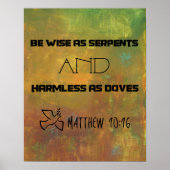 マタイ感動的の引用文10:16 ポスター (正面)