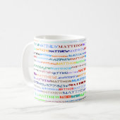 マタイ文字デザイン二世 コーヒーマグカップ (正面左)