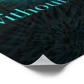 マタイ祈の福音書7:7聖書の聖句を絶やさずに ポスター (角)