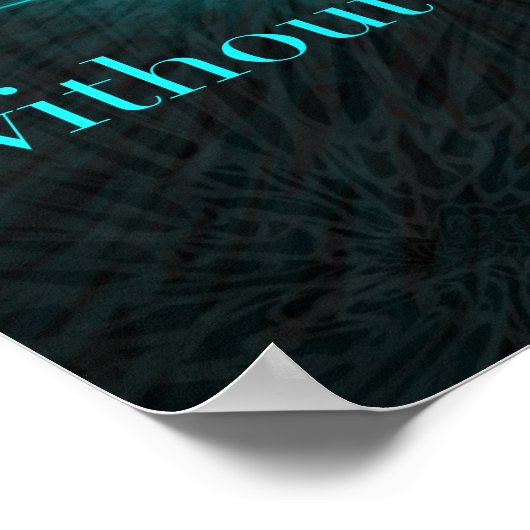 マタイ祈の福音書7:7聖書の聖句を絶やさずに ポスター (角)