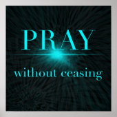 マタイ祈の福音書7:7聖書の聖句を絶やさずに ポスター (正面)