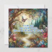 マタイ聖句ステンドグラスキリスト教の復活祭 シーズンカード (正面)