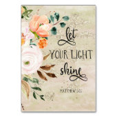 マタイ聖書の聖句カード テーブルナンバー (正面)