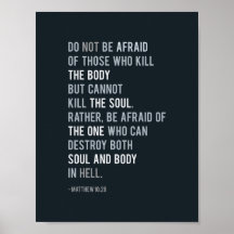 マタイ10:28キリスト教聖書聖句タイポグラフィ