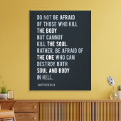 マタイ10:28聖書の聖句を恐れてはいけない キャンバスプリント (インサイチュ (リビング))