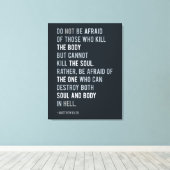 マタイ10:28聖書の聖句を恐れてはいけない キャンバスプリント (インサイチュ (ウッドフロア))