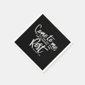 マタイ11聖句 スタンダードカクテルナプキン (角)