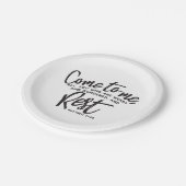 マタイ11聖句 ペーパープレート (アングル)