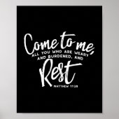 マタイ11聖句 ポスター (正面)