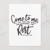 マタイ11聖句 ポストカード (正面)