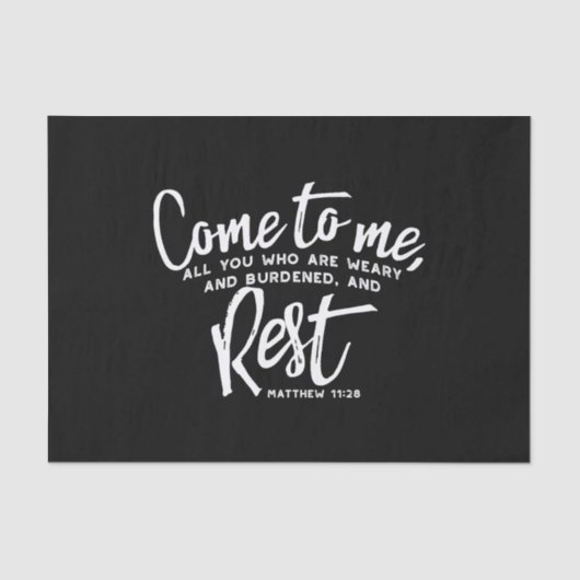 マタイ11聖句 薄葉紙 (正面)